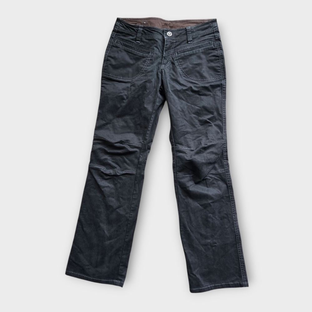 Kuhl Women's Black Flare Jeans Hiking Pants Size 4p Outdoorsy Cabincore